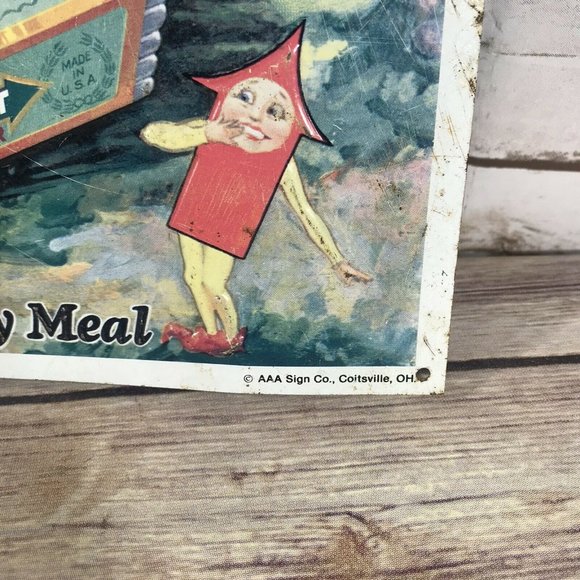 Vintage Wrigley's Double Mint Gum Miss Muffet Thin Sign AAA Sign Co - Picture 5 of 10